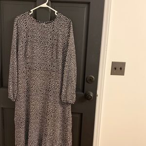 Polka Dot Long Sleeve Dress